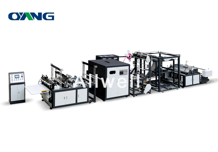 Onl-Xc800 Auto Non Woven Bag Making Machine Manufacturer 3 in 1 Flat Mouth T-Shirt Bag Making Production Line