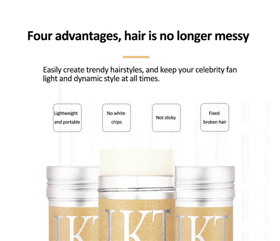 Custom Private Label Hair Mini Edge Wax Glue Stick with Scent for Wigs Strong Hold Waxing Sticks for Hair