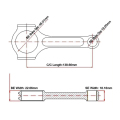 4340 Baste de conexão H-Beam para Honda D16A