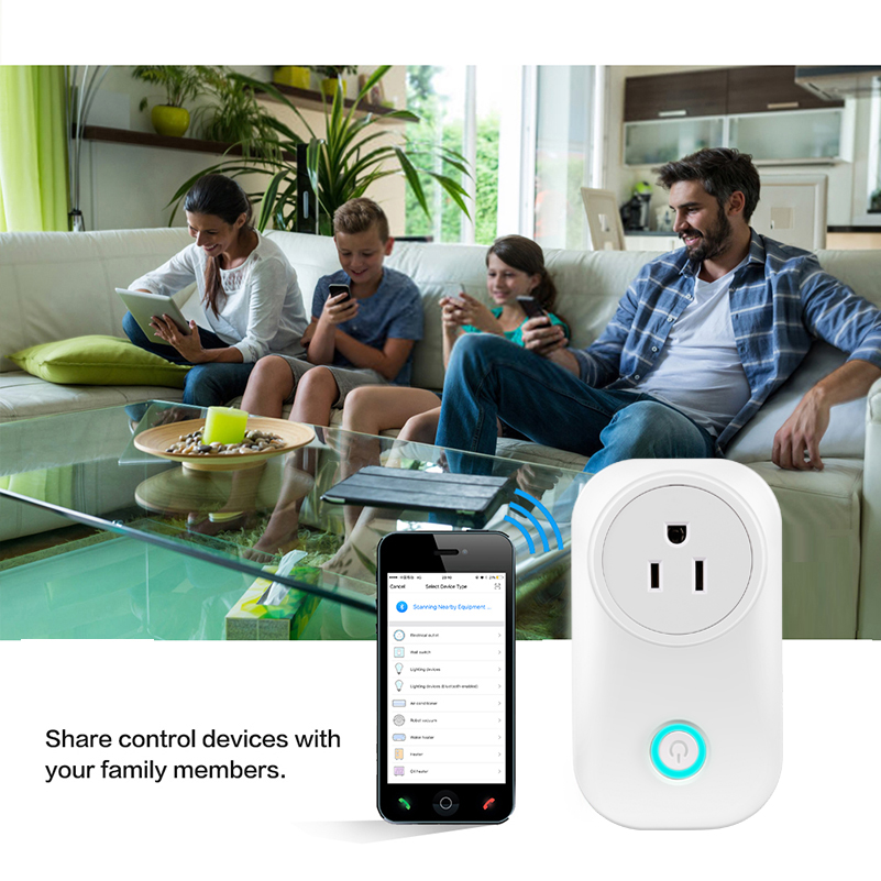 Google Home Amazon Alexa Controlled Socket Smart Outlet Mini Wifi Plug