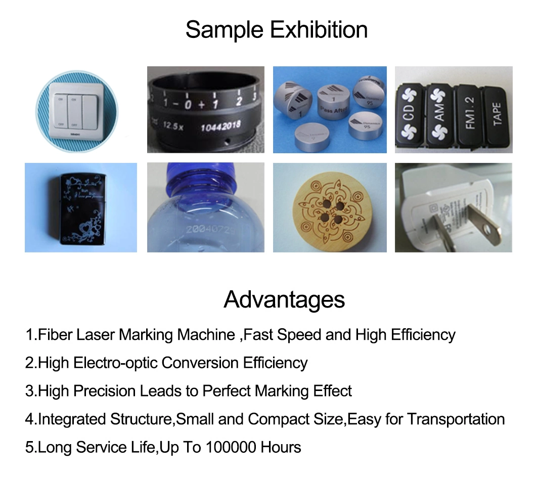 Split Portable Type 20W 30W 50W Fiber CO2 Laser Marking machinery