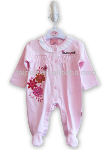 Wholesale New Born Baby Romper Summer Pink Knitted Baby Girls Romper