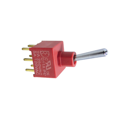 IP67 Mini Toggle Switch memenuhi kalis api UL94v-0