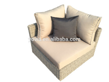 Outdoor Rattan Corner Chair with Cushion