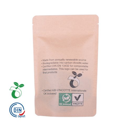 Bolsas de embalaje de alimentos orgánicos biodergadables ecológicos