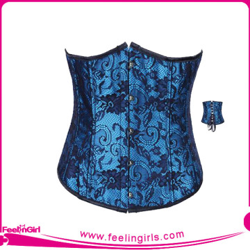 DHL Fast Delivery Navy Blue Sequin Waist Shaper Corset