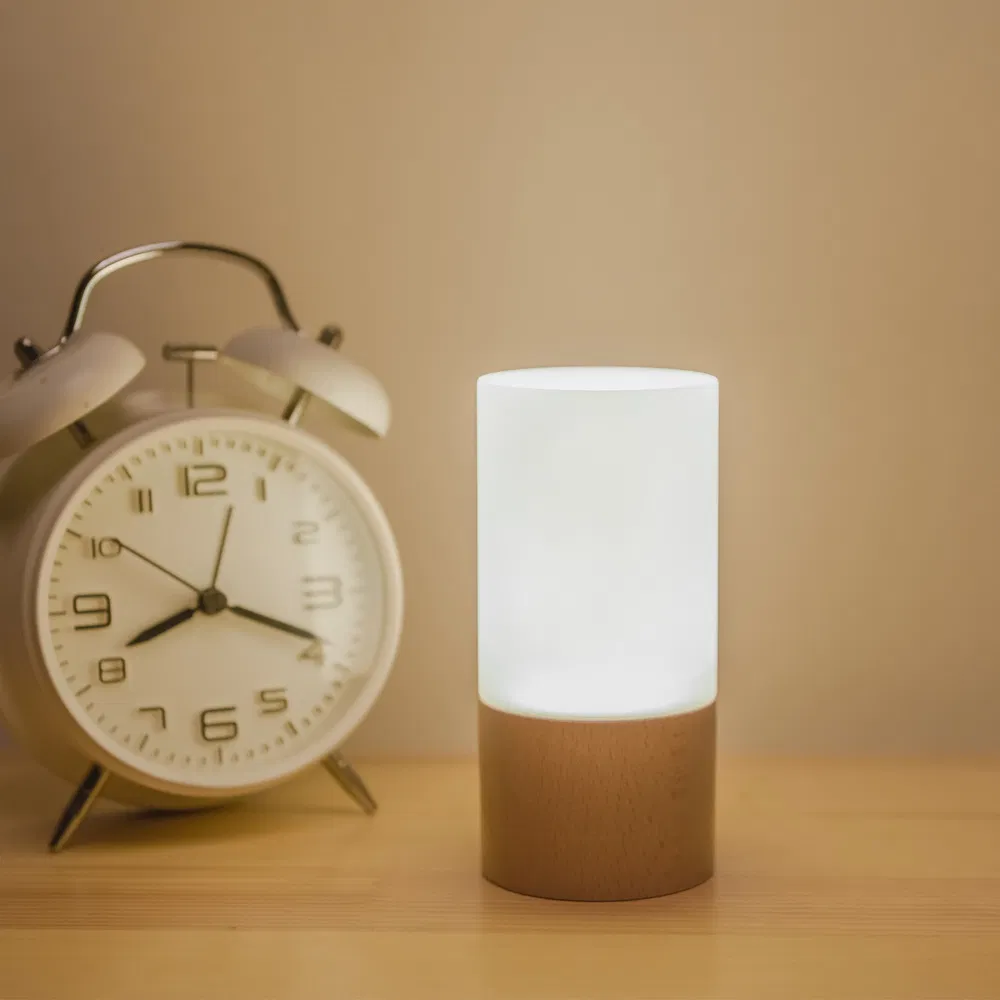 Innovative Solid Wood LED Night Light for Home Decor