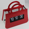 Fashion Handbag Desk Flip Clock