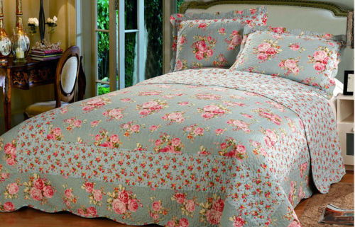 Rose pattern bedding set/pink rose bedding