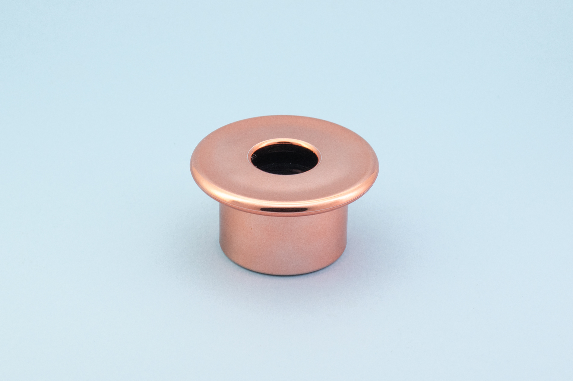 28/410 غطاء عطر على شكل زجاجة ناشرة من القصب باللون الذهبي الوردي/على شكل فطر 28/410 Rose Gold Reed Diffuser Bottle Screw Perfume Cap/Mushroom Shaped