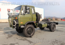 Four drive Dongfeng EQ2070 off-road chassis sprinkler, dump truck chassis