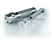 14 LED Aluminum alloy flashlight Silver