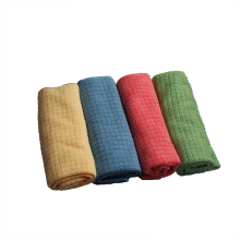 Microfiber Weft Small Lattice Towels Packing Cleaning Cloths