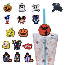All Saints' Day Style Reusable Sippy Cup with Silicone PVC Straw Lid