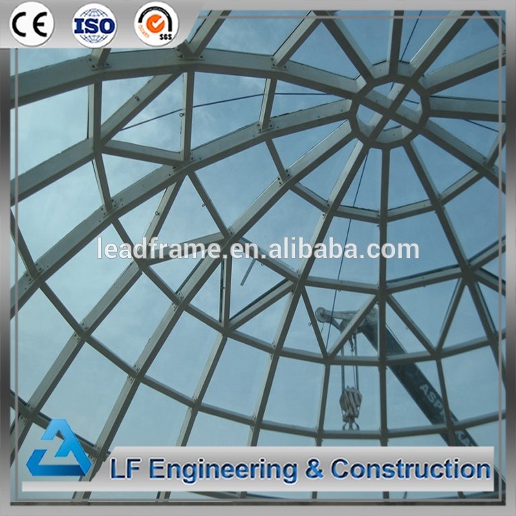 Engineered Light Steel Frame Building Glass Dome House