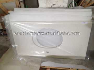 Chinese white quartz artificial stone vanity top