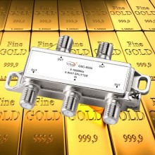 5-1000MHz 4 Way Cable TV Splitter