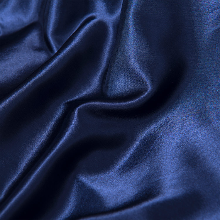 Dark Blue Satin Polyester Luxury Bedding sets