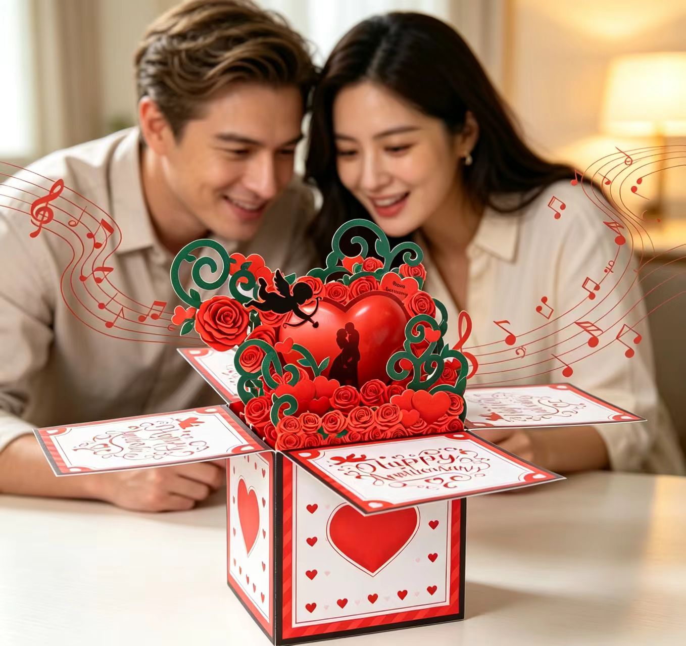 wyskakuj piękne kartki dla par pop up lovely couple cards