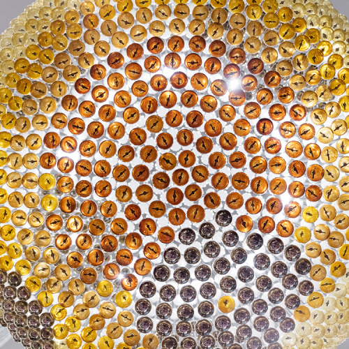 Lámpara colgante de araña de globo de cristal de orbe de restaurante