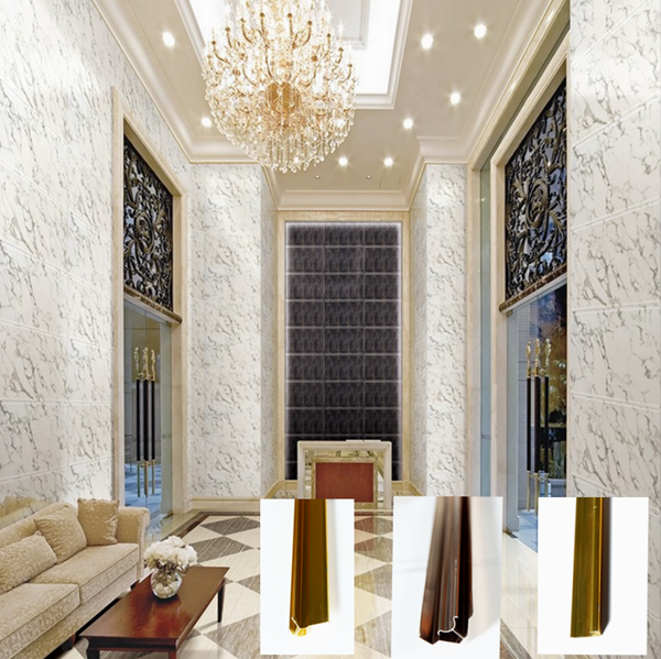 The new decoration materials pvc artificial marble sheet