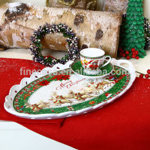 3 Pieces New Bone China Christmas Coffee Serving Set