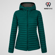 Stylish Womens Micro Padded Jacket with Zipper Closure