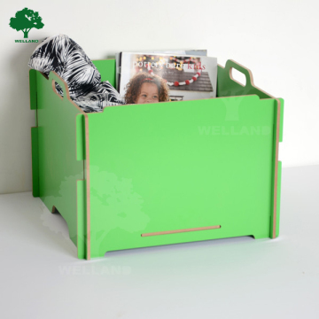 Foldable Wooden storage box for toys