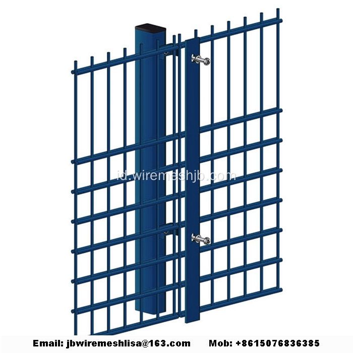 868/656 Dilapisi Bubuk Panel Pagar Wire Mesh Ganda