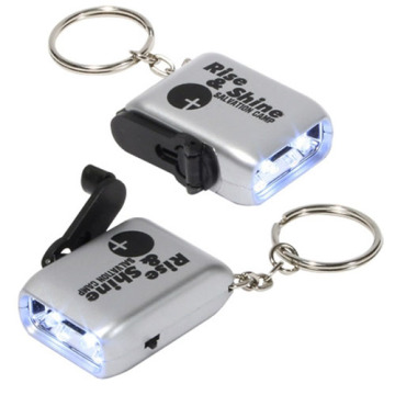 Mini Dynamo Flashlight Key Chain