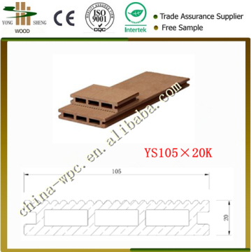 Waterproof outdoor synthetic decking enviro tile wood plastic composite garage flooring