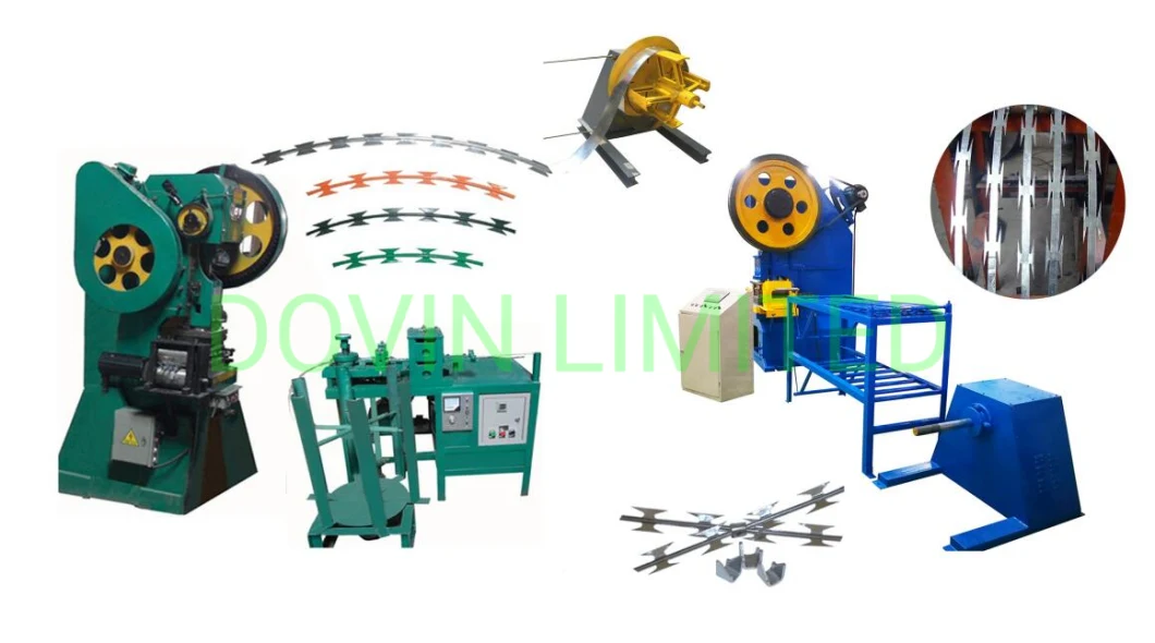 Severe Fencing and Security Razor Blade Barbed Wire Making Machine