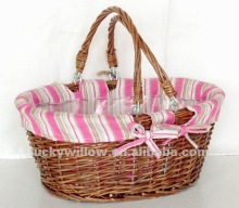 willow basket knitting basket wicker basket gift basket