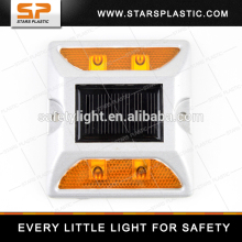 ALUMINUM BASE REFLECTIVE SOLAR SAFETY ROAD STUD