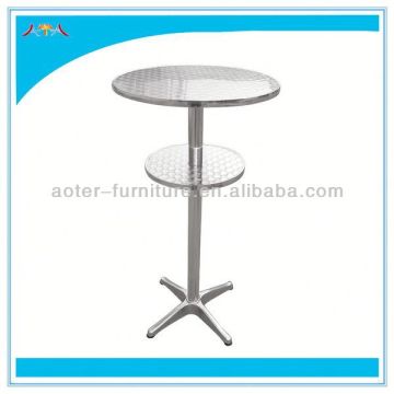 Classic stainless steel bar table