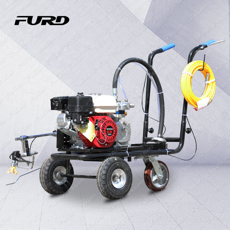 Reasonable price hand push gasoline engine cold spraying type road marking machine