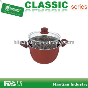 Popular aluminum nonstick potato fryer pan
