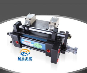 Front trunnion type heavy oil cylinder