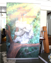 hot sale aluminum roll up banner stand