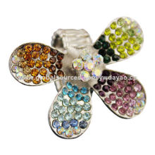 Beautiful fashion jewelry crystal stretch rings