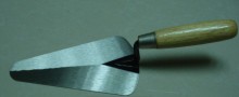 carbon stee trowel with wooden handle