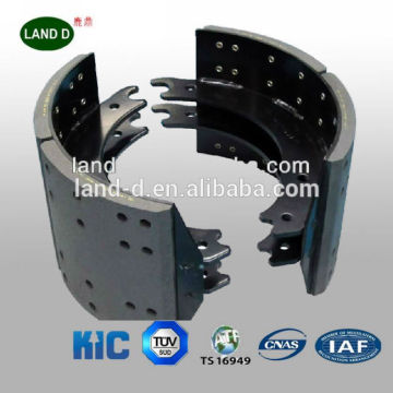 Semi trailer axle trailer parts brake shoe with brake lining