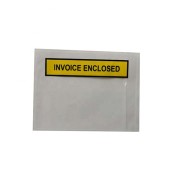 regular size for Invoice enclosed with red film