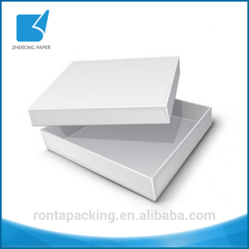 Simple style eco-friendly OEM custom use glossy white collapsible gift boxes