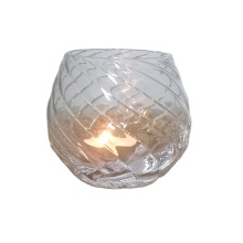 custom clear glass jars for candle holder