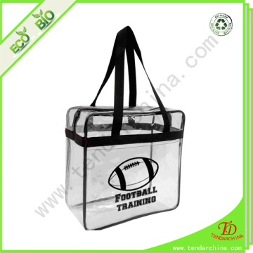 High Quality Zipper Clear Plastic Bag Clear PVC Handbag