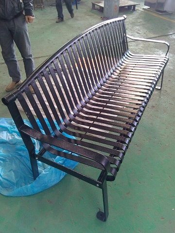 Outdoor Metal Benches,Detachable Garden Benches,Patio Benches with Armrests