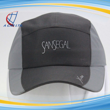 Reflective Fabric Black City Sports Hat Running Cap