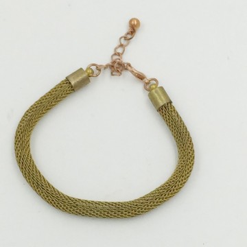 Bangle Bracelet, EX4 Vintage Brass Mesh Chain Bangle Bracelet, Bracelet Jewelry Bangle Wholesale