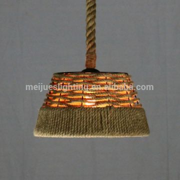 Hemp rope pc pendant lighting indoor luminaire chandelier
